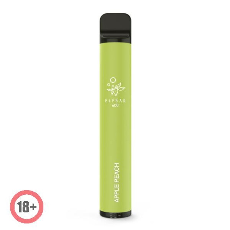 Elfbar 600 Einweg E-Zigarette Apple Peach (Nikotinfrei)