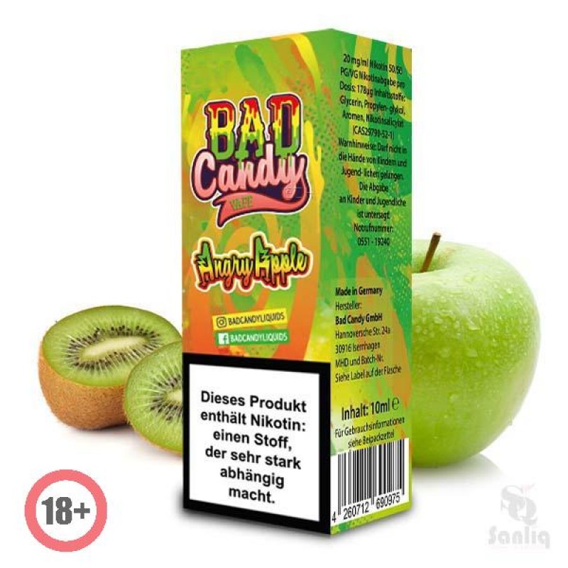 Bad Candy Angry Apple Nikotinsalz Liquid 10ml 10mg
