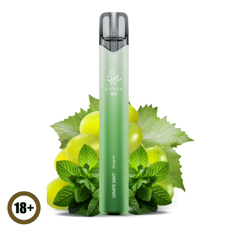 Elfbar 800 Einweg E-Zigarette - Grape Mint 20mg