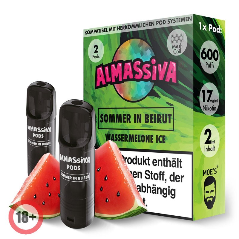 Almassiva prefilled Pod - Sommer in Beirut 17mg/ml