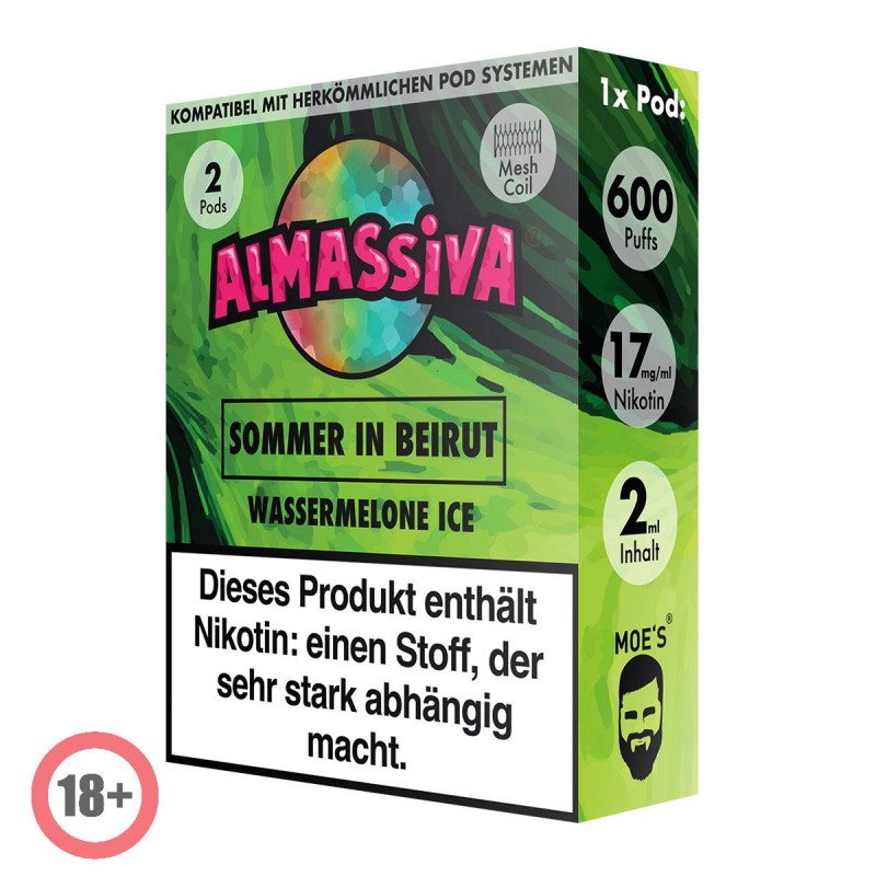 Almassiva prefilled Pod - Sommer in Beirut 17mg/ml