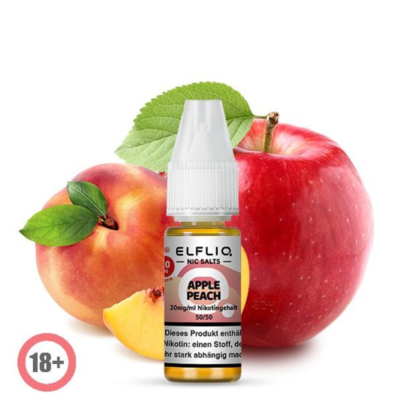 Elfbar Elfliq Apple Peach Nikotinsalz Liquid 10ml ...