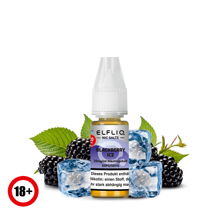 Elfbar Elfliq Blackberry Ice Nikotinsalz Liquid 10...