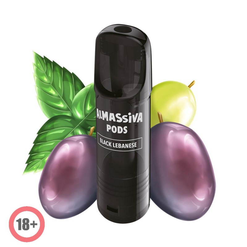 Almassiva prefilled Pod - Black Lebanese 17mg/ml