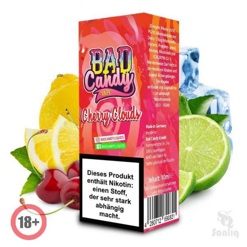 Bad Candy Cherry Clouds Nikotinsalz Liquid 10ml 10...