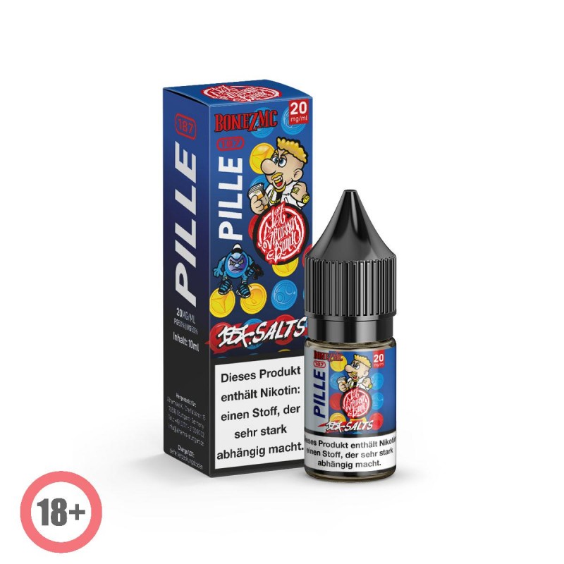 187 Straßenbande Nikotinsalz Liquid - Pille Bonez...