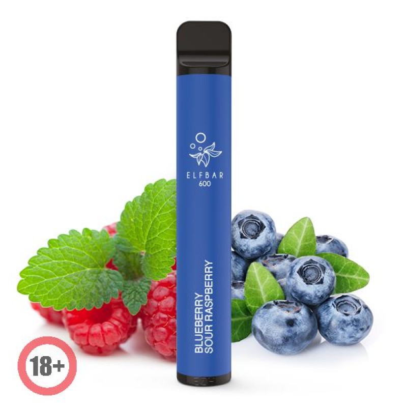 Elfbar 600 Einweg E-Zigarette Blueberry Sour Raspb...