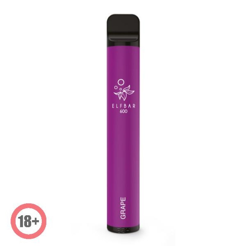 Elfbar 600 Einweg E-Zigarette Grape (Nikotinfrei)