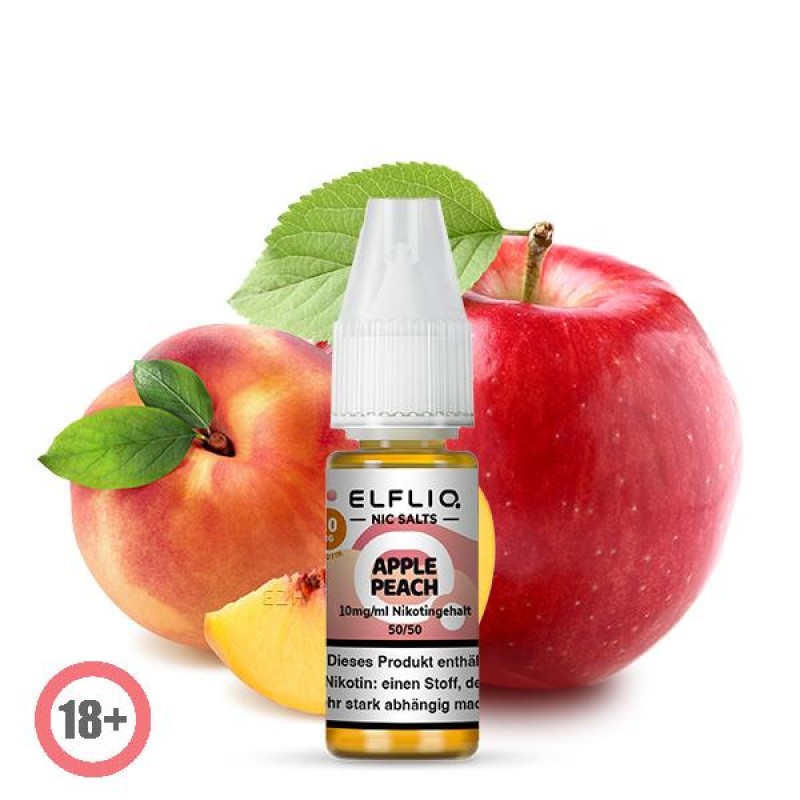 Elfbar Elfliq Apple Peach Nikotinsalz Liquid 10ml ...