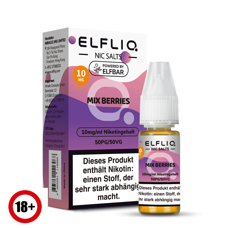 Elfbar Elfliq Mix Berries Nikotinsalz Liquid 10ml 10mg