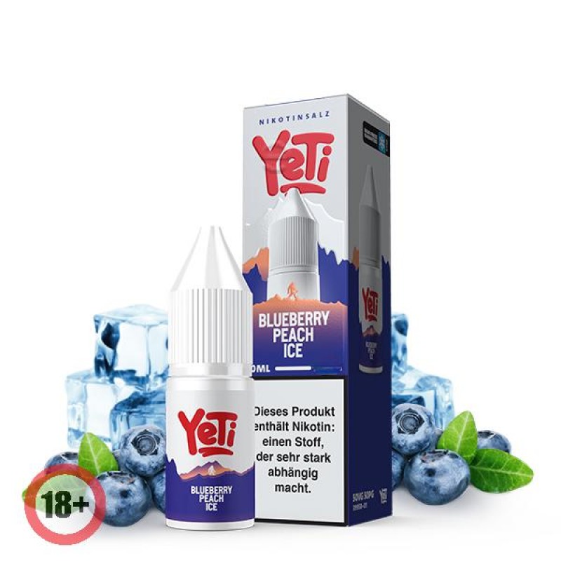 Yeti Summit Blueberry Peach Ice Nikotinsalz Liquid...