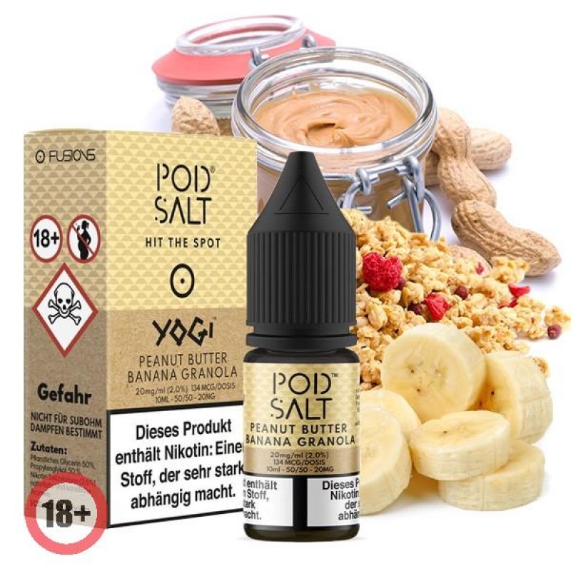 Pod Salt Peanut Butter Banana Granola Nikotinsalz ...