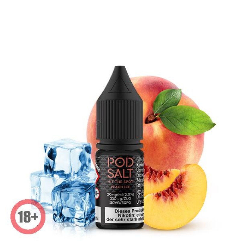 Pod Salt Core Peach Ice Nikotinsalz Liquid 10ml 20...