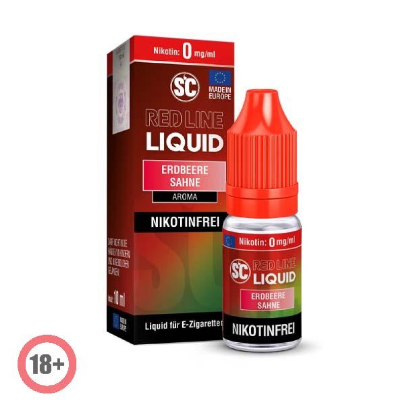 SC RED LINE Erdbeere Sahne Liquid 10ml 0mg