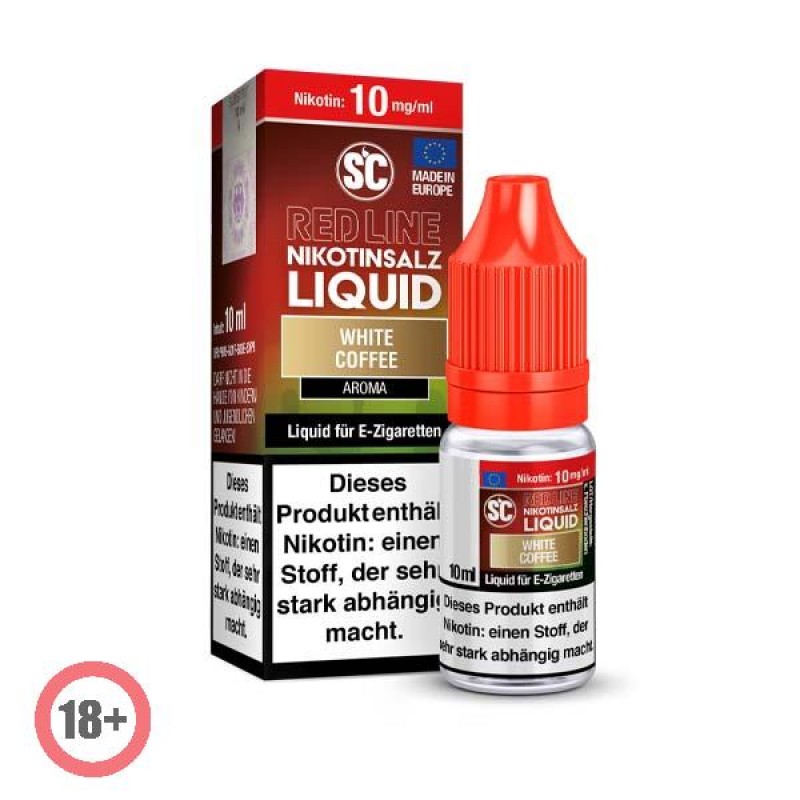 SC RED LINE White Coffee Nikotinsalz Liquid 10ml 1...