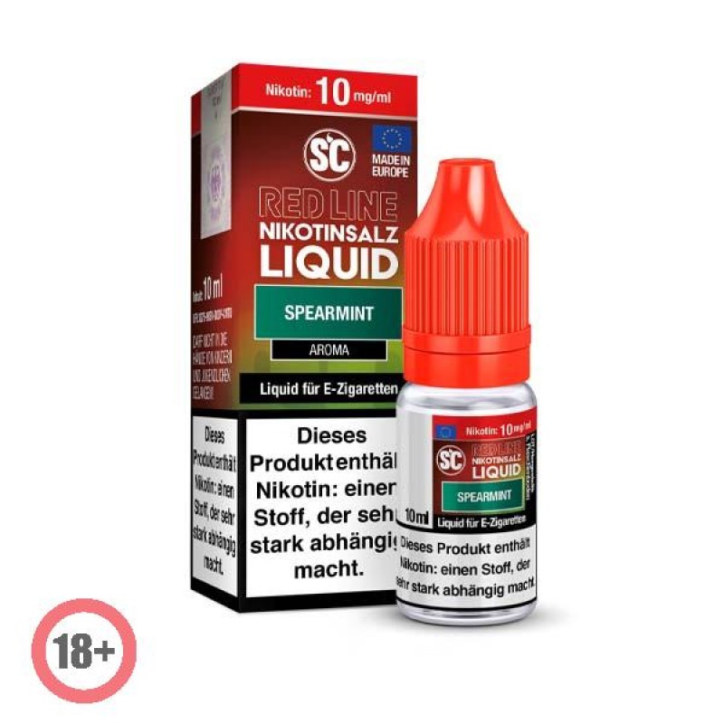 SC RED LINE Spearmint Nikotinsalz Liquid 10ml 10mg