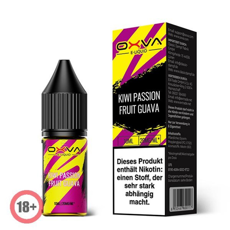 Oxva Kiwi Passionfruit Guava Nikotinsalz Liquid 10ml 20mg