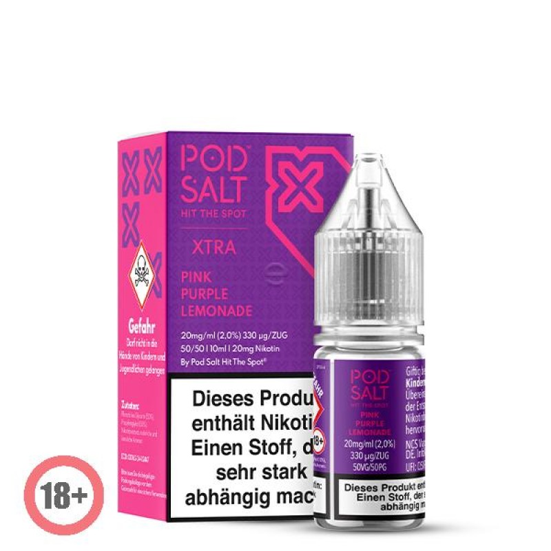 Pod Salt XTRA Pink Purple Lemonade Nikotinsalz Liquid 10ml 10mg