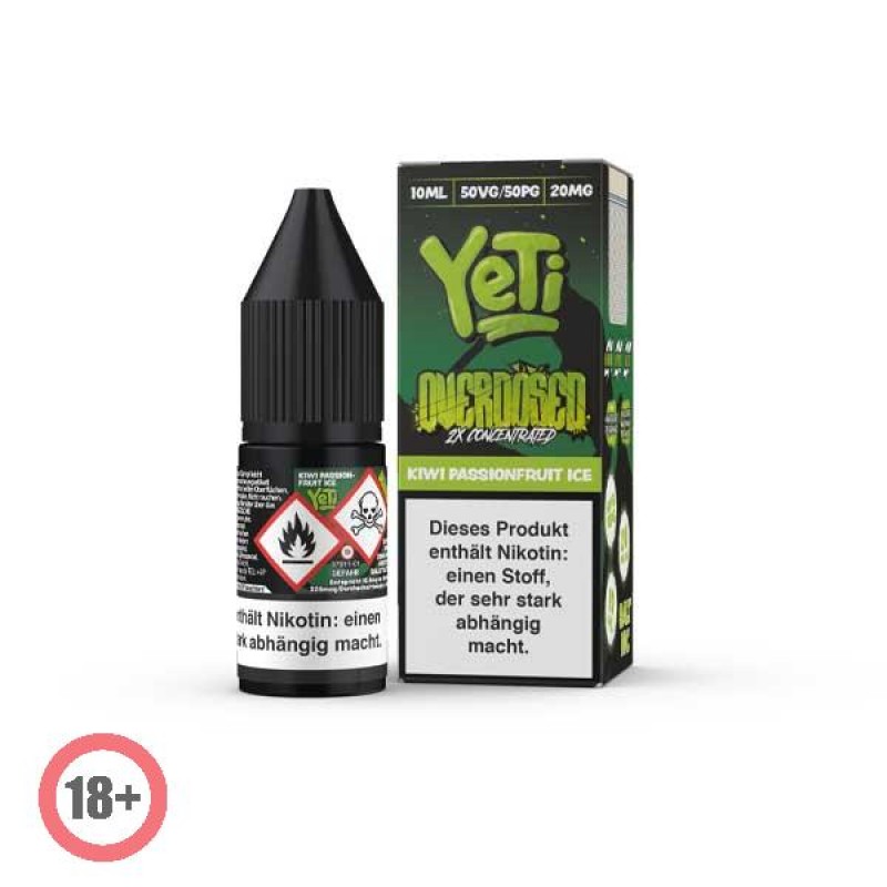 Yeti Overdosed Kiwi Passionfruit Ice Nikotinsalz L...