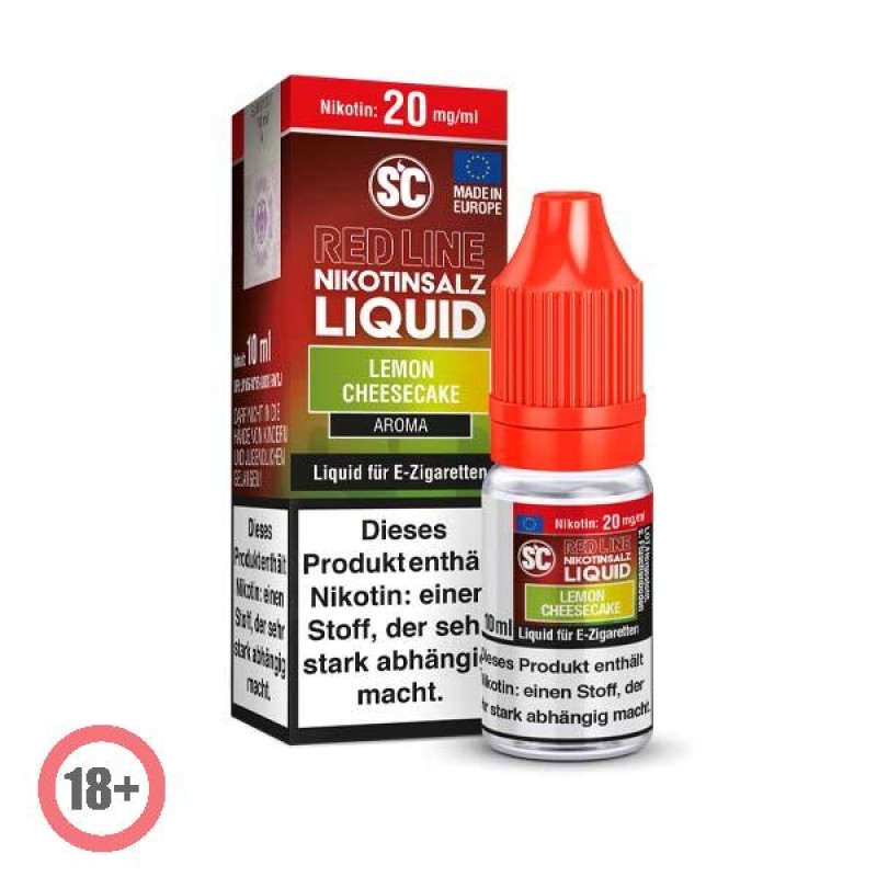 SC RED LINE Lemon Cheesecake Nikotinsalz Liquid 10...