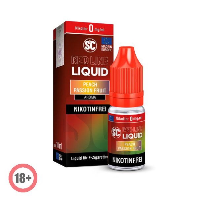 SC RED LINE Peach Passion Fruit Liquid 10ml 0mg