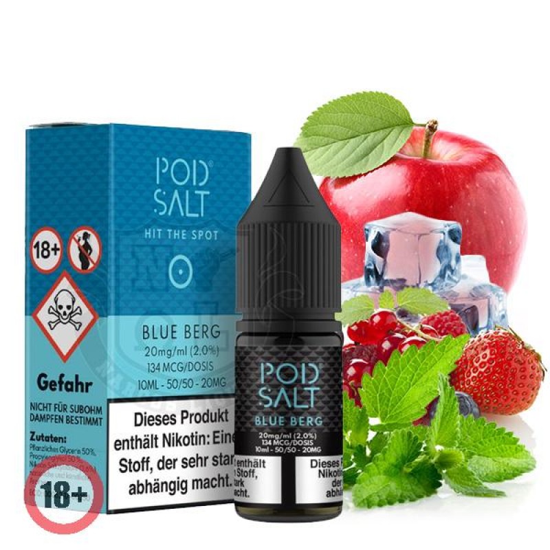 Pod Salt Blue Berg Nikotinsalz Liquid 10ml 11mg