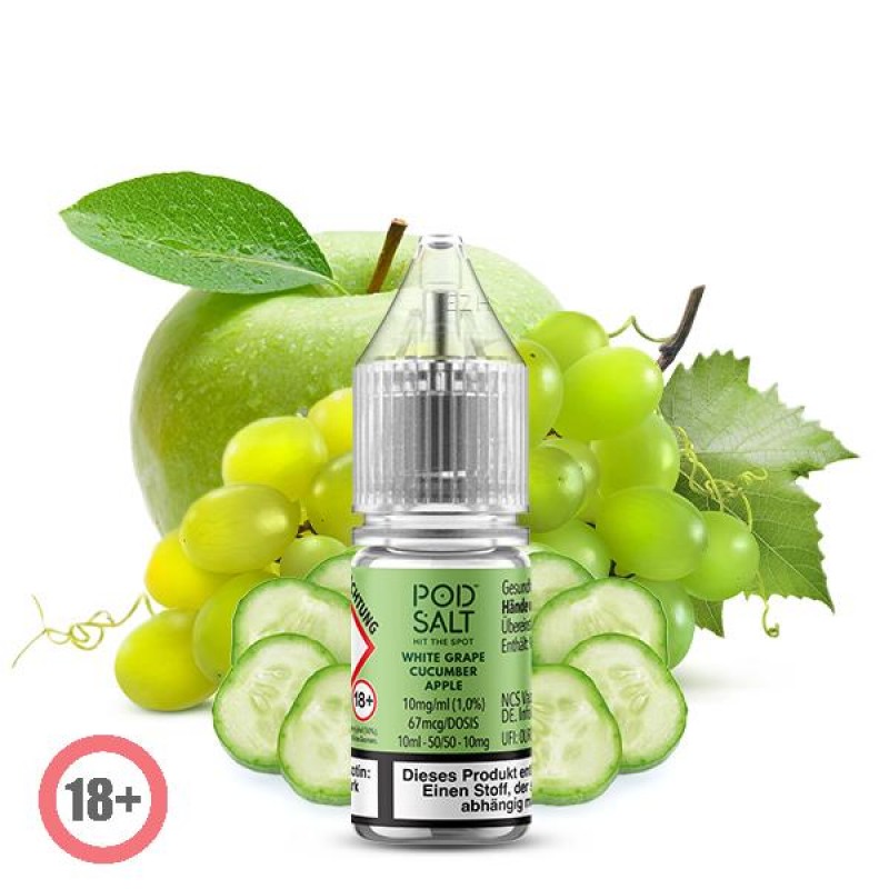 Pod Salt XTRA White Grape Cucumber Apple Nikotinsa...