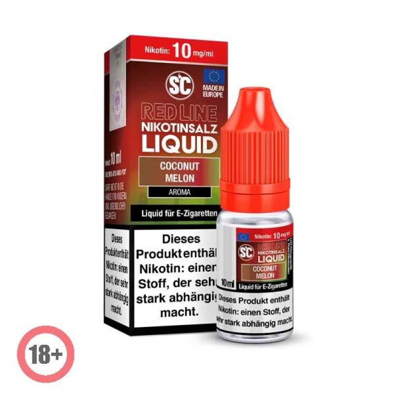 SC RED LINE Coconut Melon Nikotinsalz Liquid 10ml ...