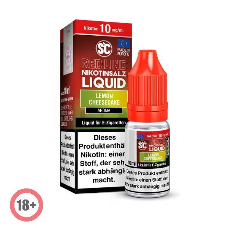 SC RED LINE Lemon Cheesecake Nikotinsalz Liquid 10...