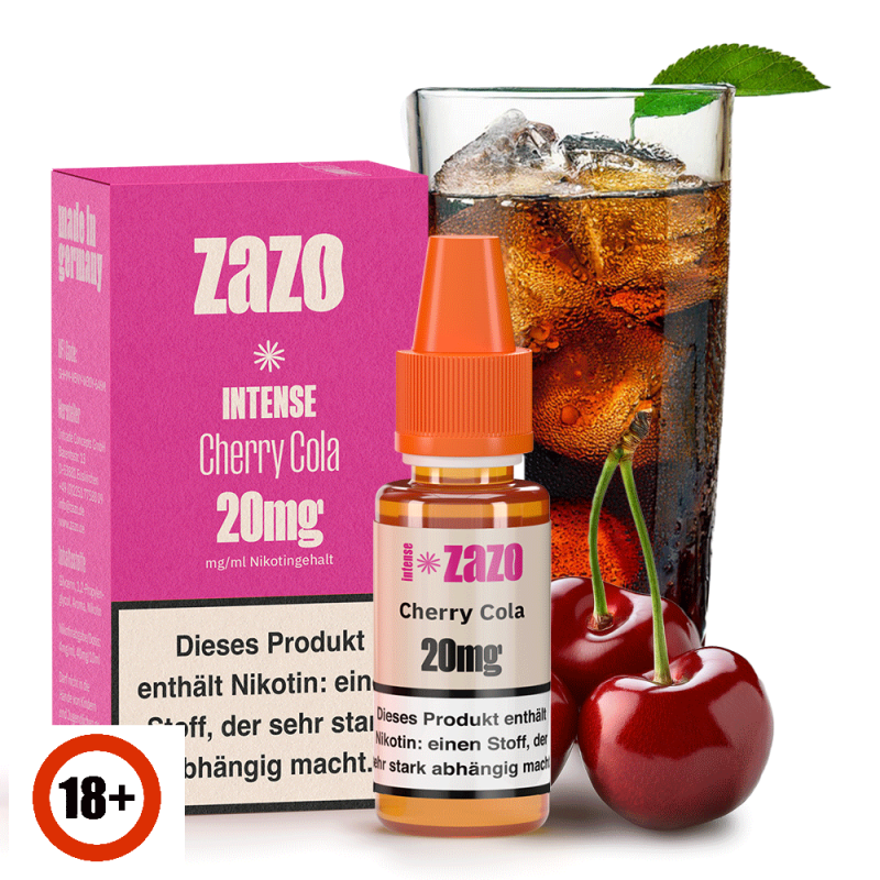 ZAZO INTENSE Cherry Cola Nikotinsalz Liquid 10ml 2...