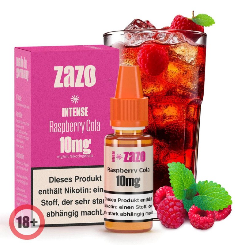 ZAZO INTENSE Raspberry Cola Nikotinsalz Liquid 10m...