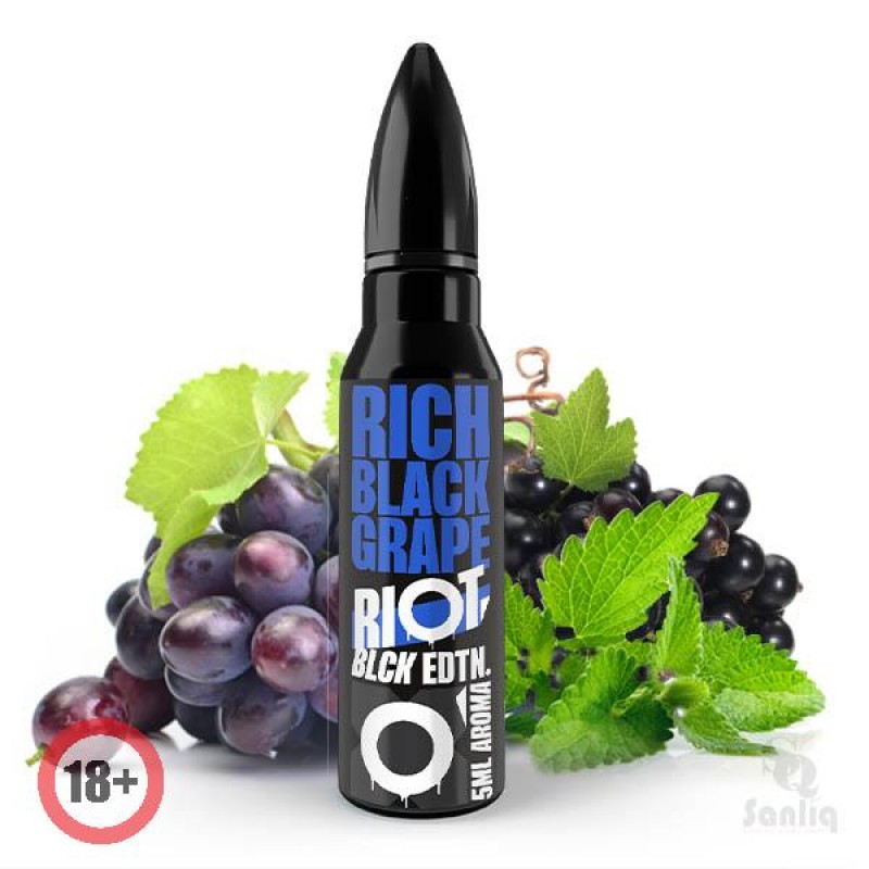 Riot Squad Black Edition Rich Black Grape Aroma 5m...