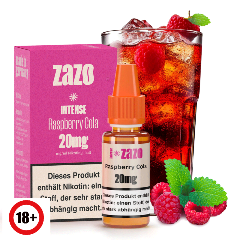 ZAZO INTENSE Raspberry Cola Nikotinsalz Liquid 10m...