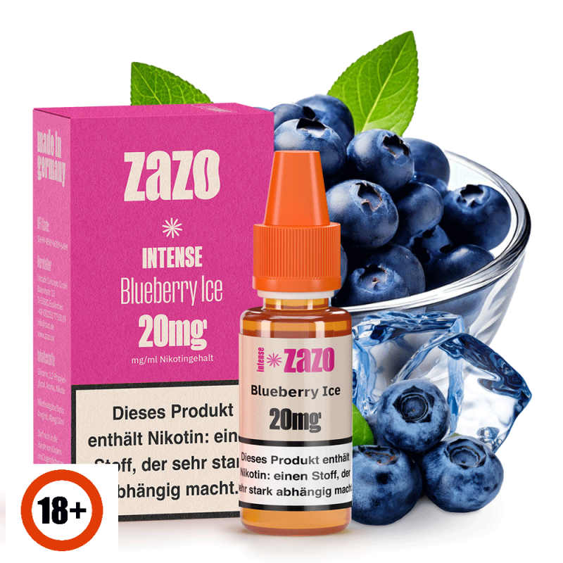 ZAZO INTENSE Blueberry Ice Nikotinsalz Liquid 10ml...